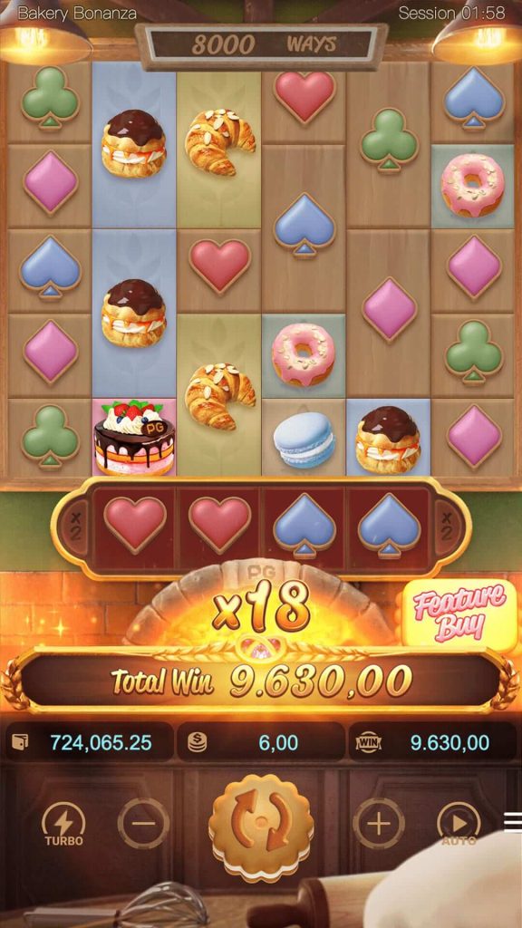 หน้าเล่นเกม Bakery Bonanza